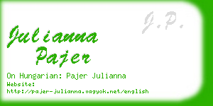 julianna pajer business card